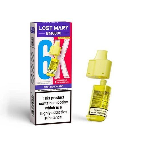Buy Lost Mary BM6000 Prefilled Pods Pack of 5 - Pink Lemonade