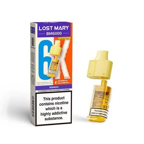 Buy Lost Mary BM6000 Prefilled Pods Pack of 5 - Mango