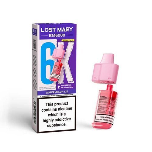 Buy Lost Mary BM6000 Prefilled Pods Pack of 5 - Watermelon Ice