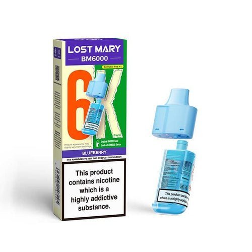 Buy Lost Mary BM6000 Prefilled Pods Pack of 5 - Blueberry