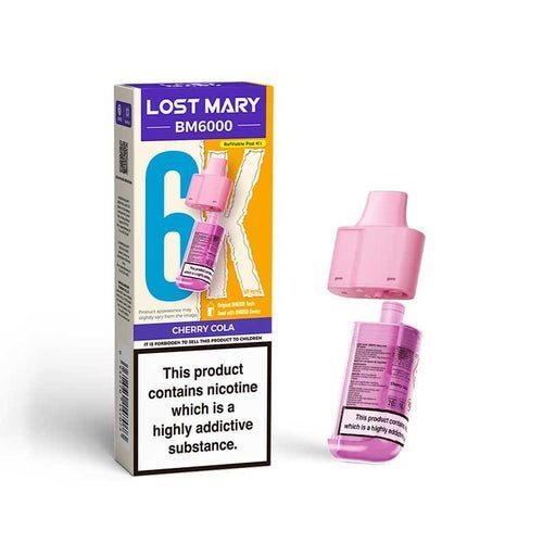 Buy Lost Mary BM6000 Prefilled Pods Pack of 5 - Cherry Cola