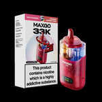 Buy MAXGO 33k Puffs Vape Kit Box of 3 - Strawberry Raspberry Cherry + Sweet Strawberry