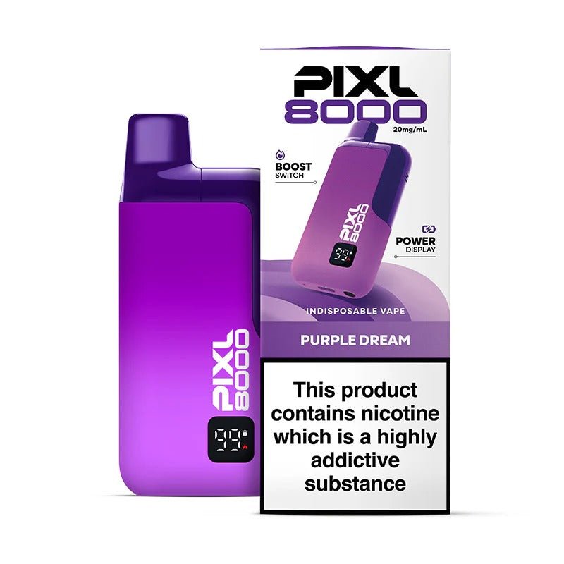 Buy PIXL 8000 Prefilled Pod Vape Kit pack of 5 - Purple Dream