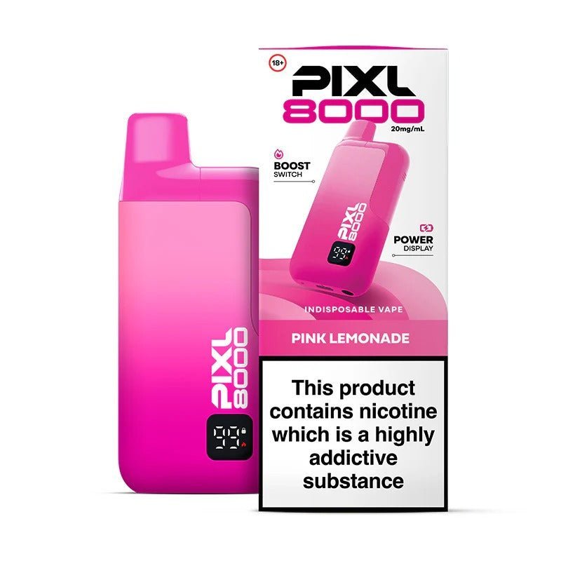 Buy PIXL 8000 Prefilled Pod Vape Kit pack of 5 - Pink Lemonade