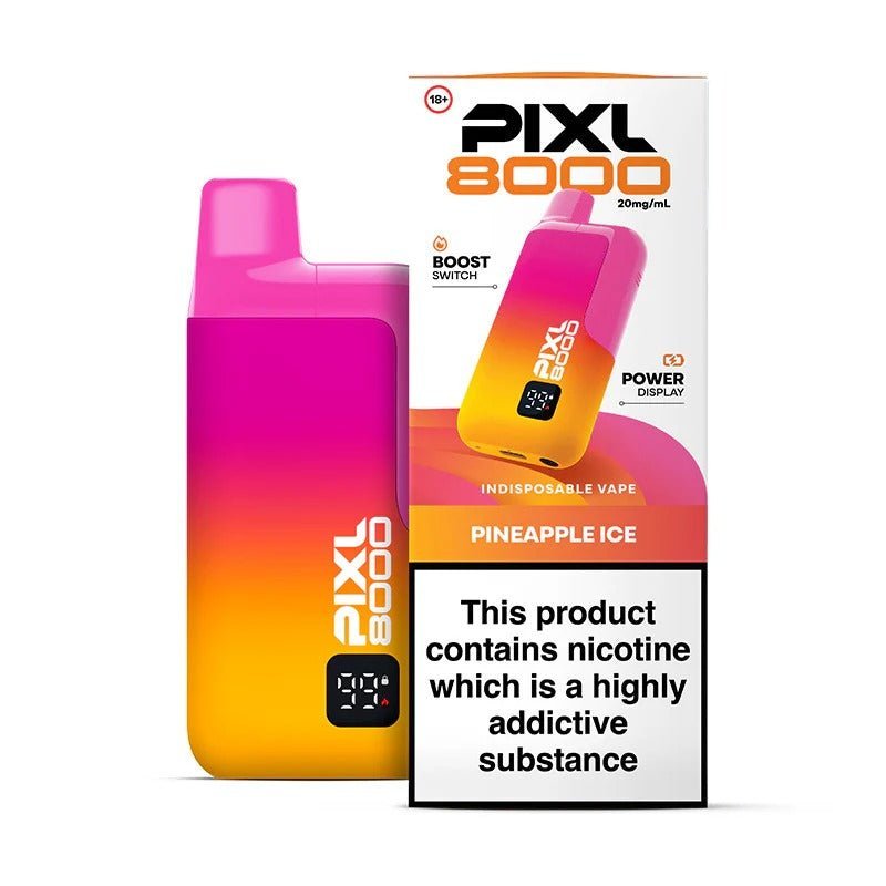 Buy PIXL 8000 Prefilled Pod Vape Kit pack of 5 - Pineapple Ice