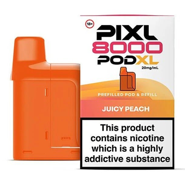 Buy PIXL 8000 Replacement Pods Pack of 5 - Juicy Peach