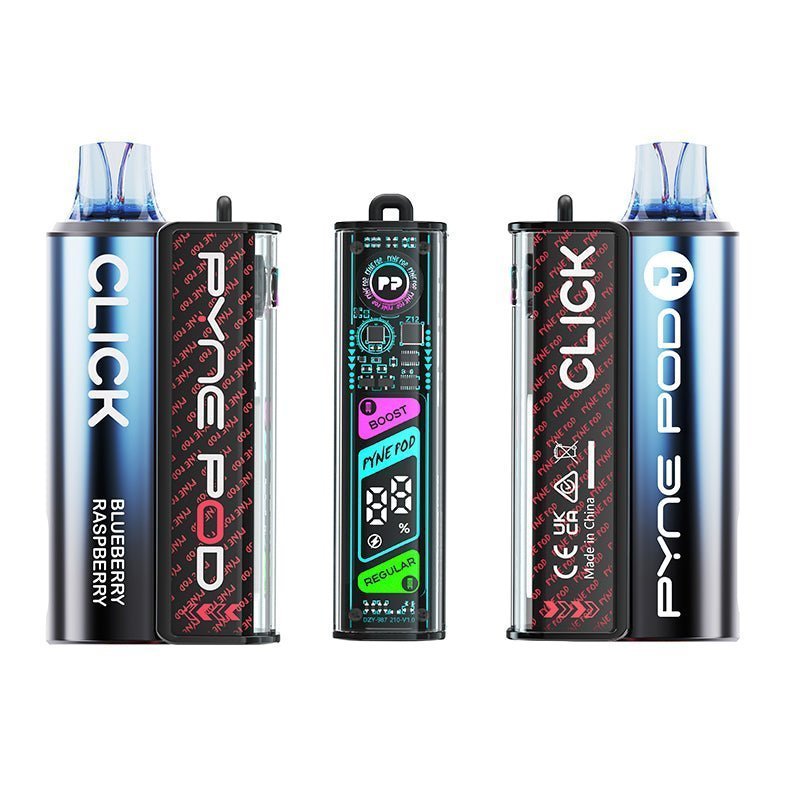 Buy Pyne Pod Click 10K Prefilled Pod Vape Kit - Box of 5 - Blueberry Raspberry