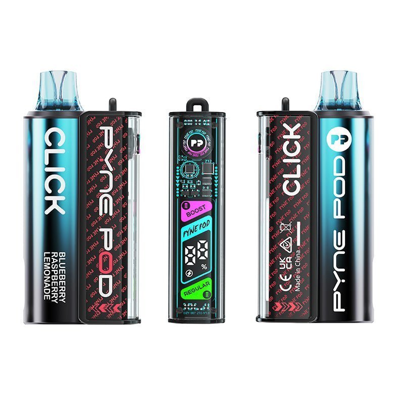 Buy Pyne Pod Click 10K Prefilled Pod Vape Kit - Box of 5 - Blueberry Raspberry Lemonade