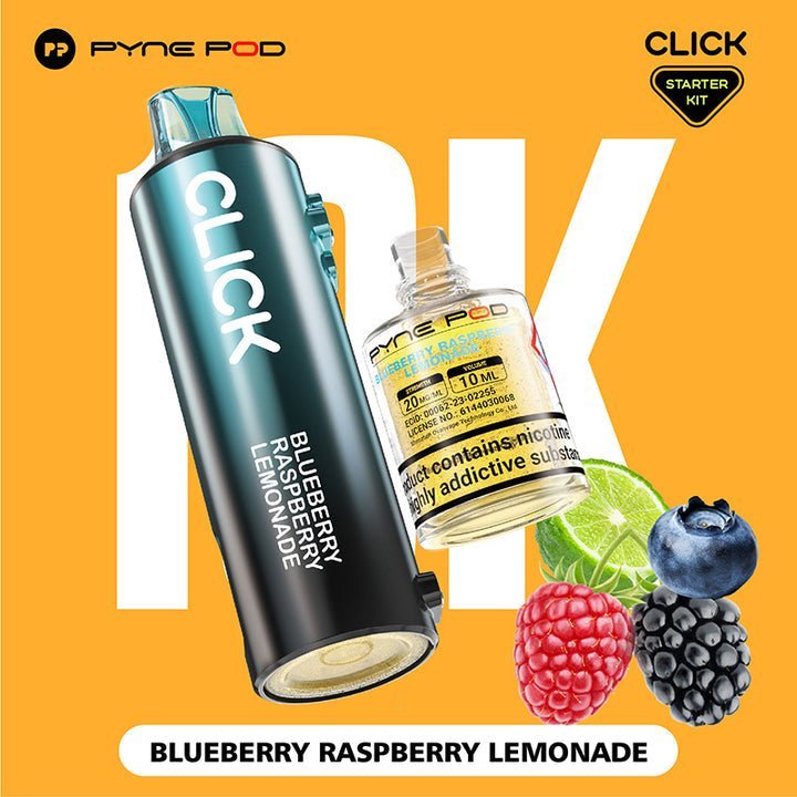 Buy Pyne Pod Click 10k Replacement Pods Box of 5 - Blueberry Raspberry