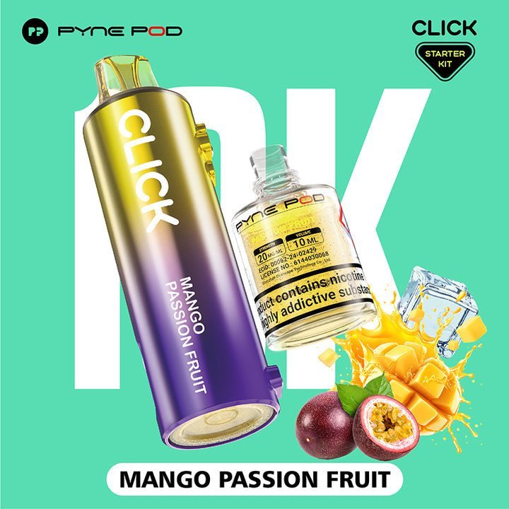 Buy Pyne Pod Click 10k Replacement Pods Box of 5 - Mango Passion Fruit