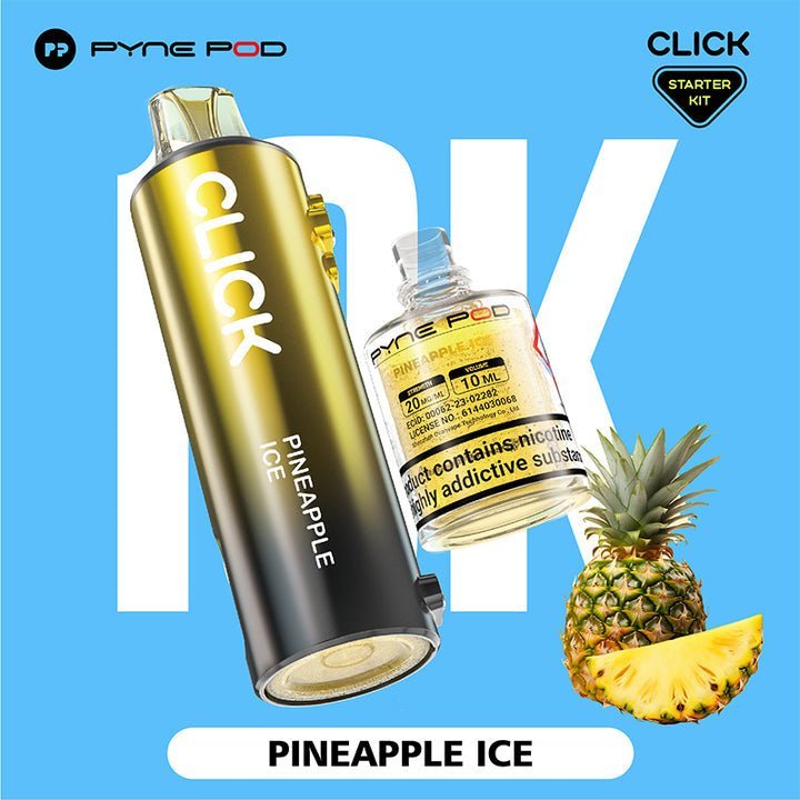 Buy Pyne Pod Click 10k Replacement Pods Box of 5 - Pineapple Ice