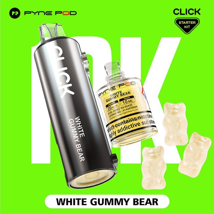 Buy Pyne Pod Click 10k Replacement Pods Box of 5 - White Gummy Bear