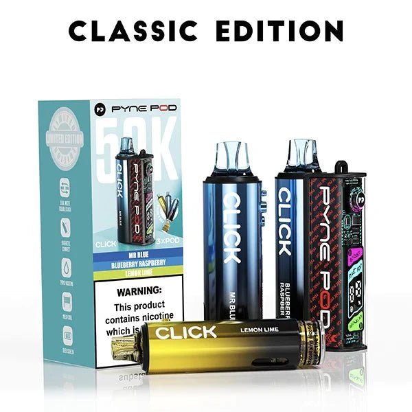 Buy Pyne Pod Click 50k Prefilled Pod Vape Kit Box of 5 - Classic Edition