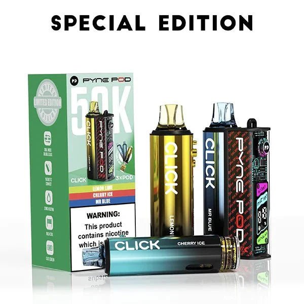 Buy Pyne Pod Click 50k Prefilled Pod Vape Kit Box of 5 - Special Edition