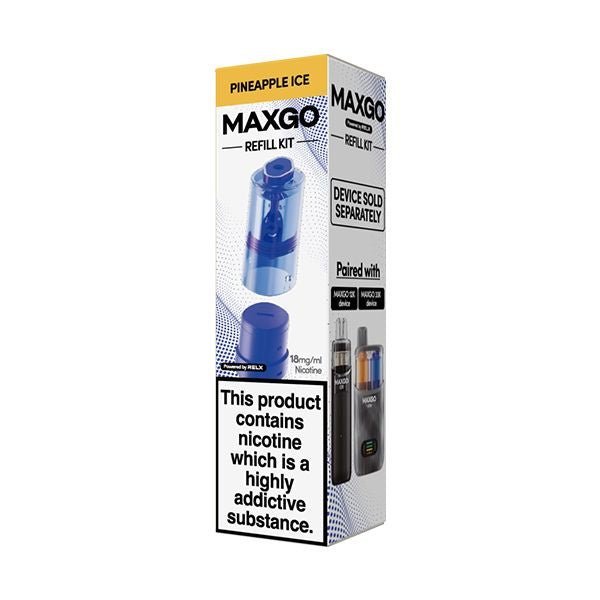 Buy Relx Maxgo 33k & 12k Replacement Pods Pack of 5 - Pineapple Ice