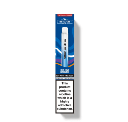 Buy SKE Crystal Pro 600 Prefilled Vape Pack of 10 - Blue Razz Lemoande