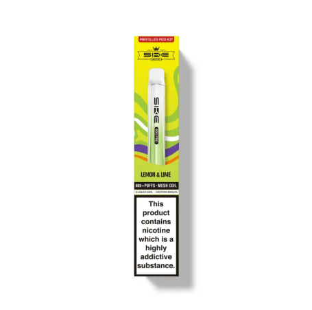 Buy SKE Crystal Pro 600 Prefilled Vape Pack of 10 - Lemon & Lime