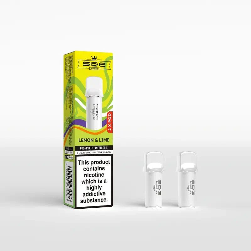 Buy SKE Crystal Pro 600 Replacement Pods Pack of 10 - Lemon & Lime