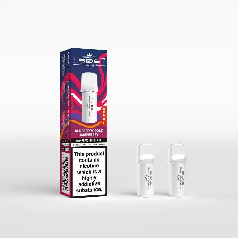 Buy SKE Crystal Pro 600 Replacement Pods Pack of 10 - Blueberry Sour Raspberry