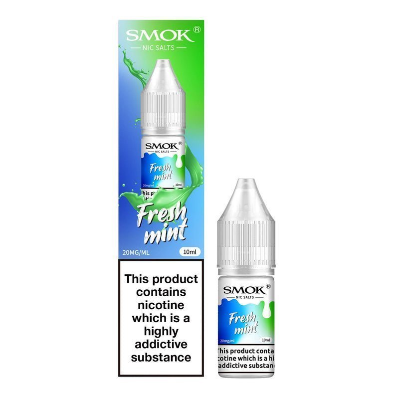 Buy Smok Nic Salts 10ml E - liquids - Box of 10 - Fresh Mint