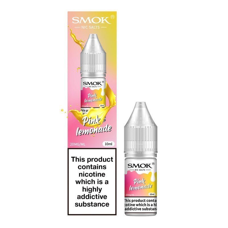 Buy Smok Nic Salts 10ml E - liquids - Box of 10 - Pink Lemonade