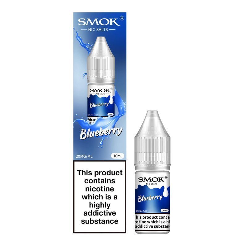 Buy Smok Nic Salts 10ml E - liquids - Box of 10 - Blueberry
