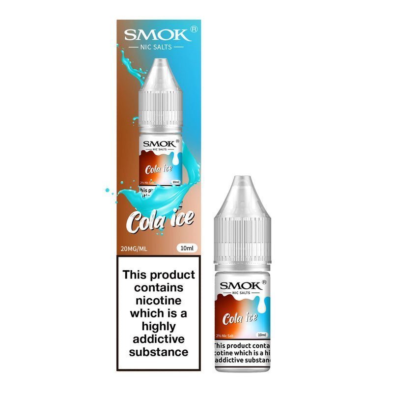 Buy Smok Nic Salts 10ml E - liquids - Box of 10 - Cola Ice