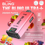 Buy The Bling Ultra Plus 30k Prefilled Vape Pod Kit Box of 5 - Fruit Bomb/Strawberry Watermelon Bubblegum