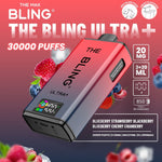 Buy The Bling Ultra Plus 30k Prefilled Vape Pod Kit Box of 5 - Blueberry Strawberry Blackberry/Blueberry Cherry Cranberry