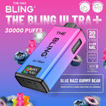 Buy The Bling Ultra Plus 30k Prefilled Vape Pod Kit Box of 5 - Blue Razz Gummy Bear
