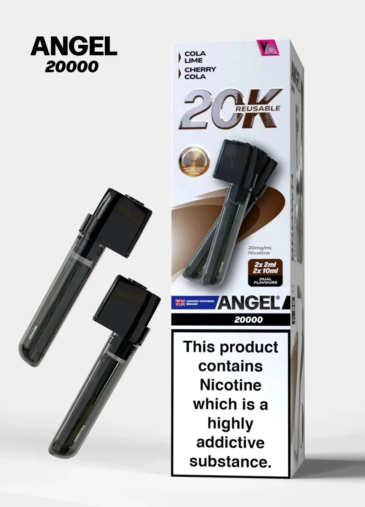 Buy Vapes Bars Angel 20000 Prefilled Pods Box of 5 - Brown Edition