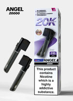 Buy Vapes Bars Angel 20000 Prefilled Pods Box of 5 - Violet Edition