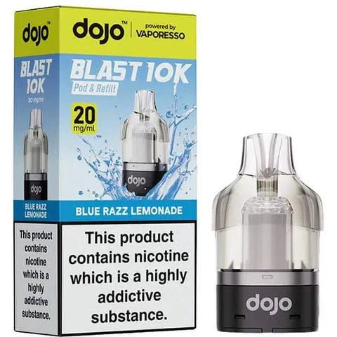 Buy Vaporesso Dojo Blast 10K Prefilled Pods (Pack of 5) - Blue Razz Lemonade