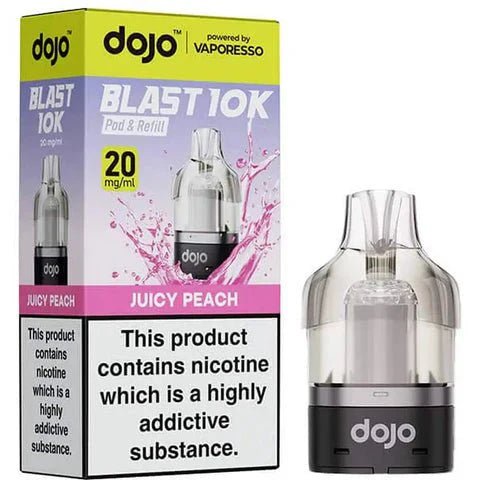 Buy Vaporesso Dojo Blast 10K Prefilled Pods (Pack of 5) - Juicy Peach