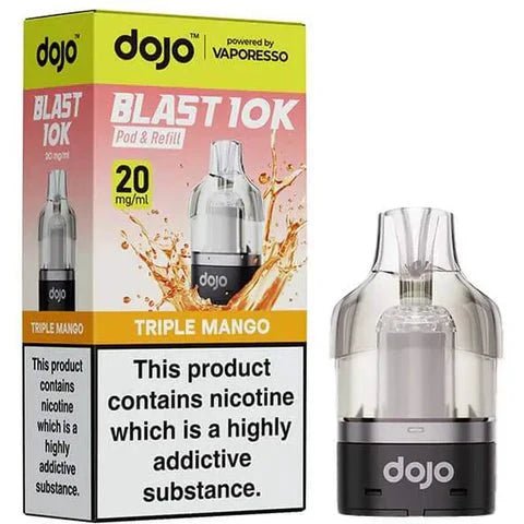 Buy Vaporesso Dojo Blast 10K Prefilled Pods (Pack of 5) - Triple Mango