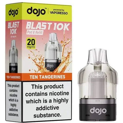 Buy Vaporesso Dojo Blast 10K Prefilled Pods (Pack of 5) - Ten Tangerines