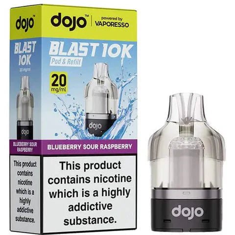 Buy Vaporesso Dojo Blast 10K Prefilled Pods (Pack of 5) - Blueberry Sour Raspberry
