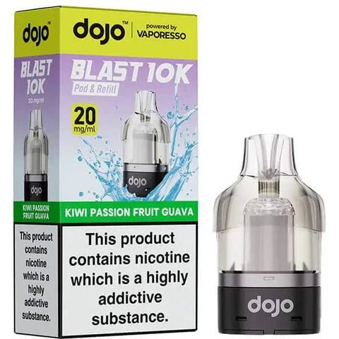 Buy Vaporesso Dojo Blast 10K Prefilled Pods (Pack of 5) - Kiwi Passion Fruit Guava