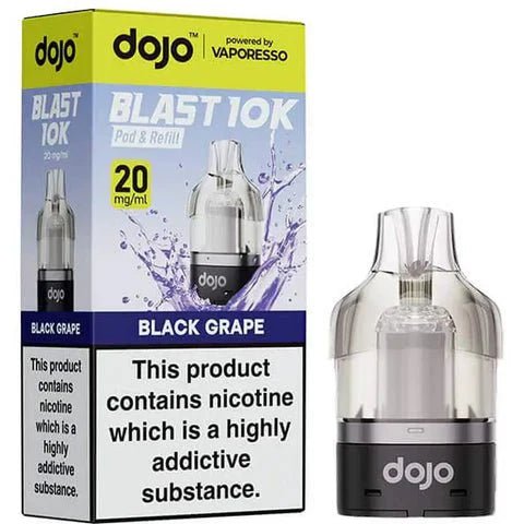 Buy Vaporesso Dojo Blast 10K Prefilled Pods (Pack of 5) - Black Grape