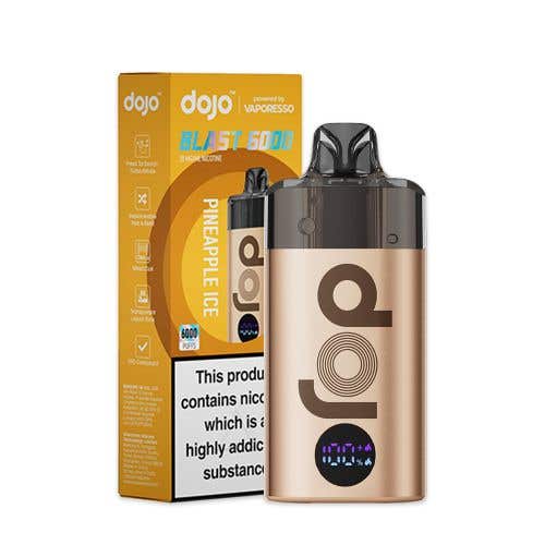 Buy Vaporesso Dojo Blast 6000 Vape Kit Box of 5 - Gold - Pineapple Ice