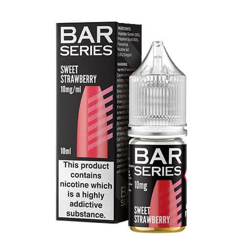 Buy Bar Series Nic Salt 10ml E - Liquid - Pack of 10 - Sweet Strawberry