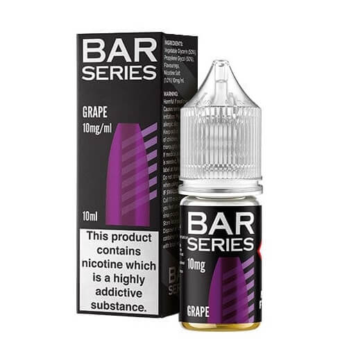 Buy Bar Series Nic Salt 10ml E - Liquid - Pack of 10 - Grape
