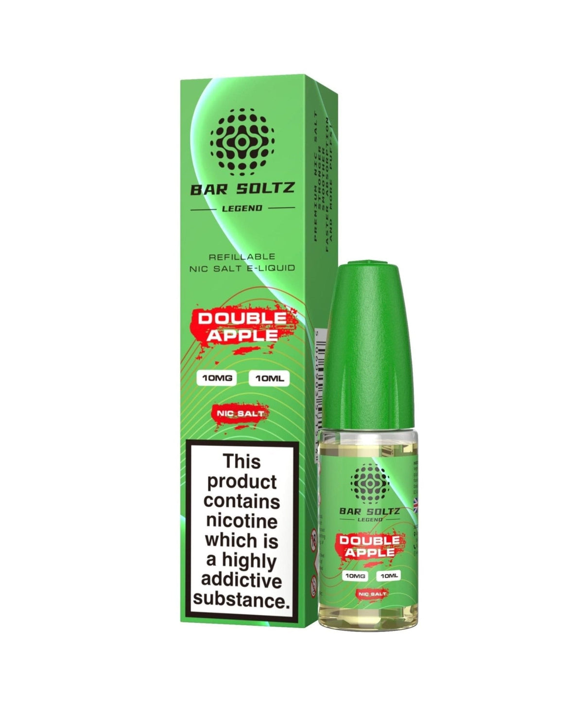 Buy Bar soltz 10ml Nic Salt Pack of 10 - Double Apple