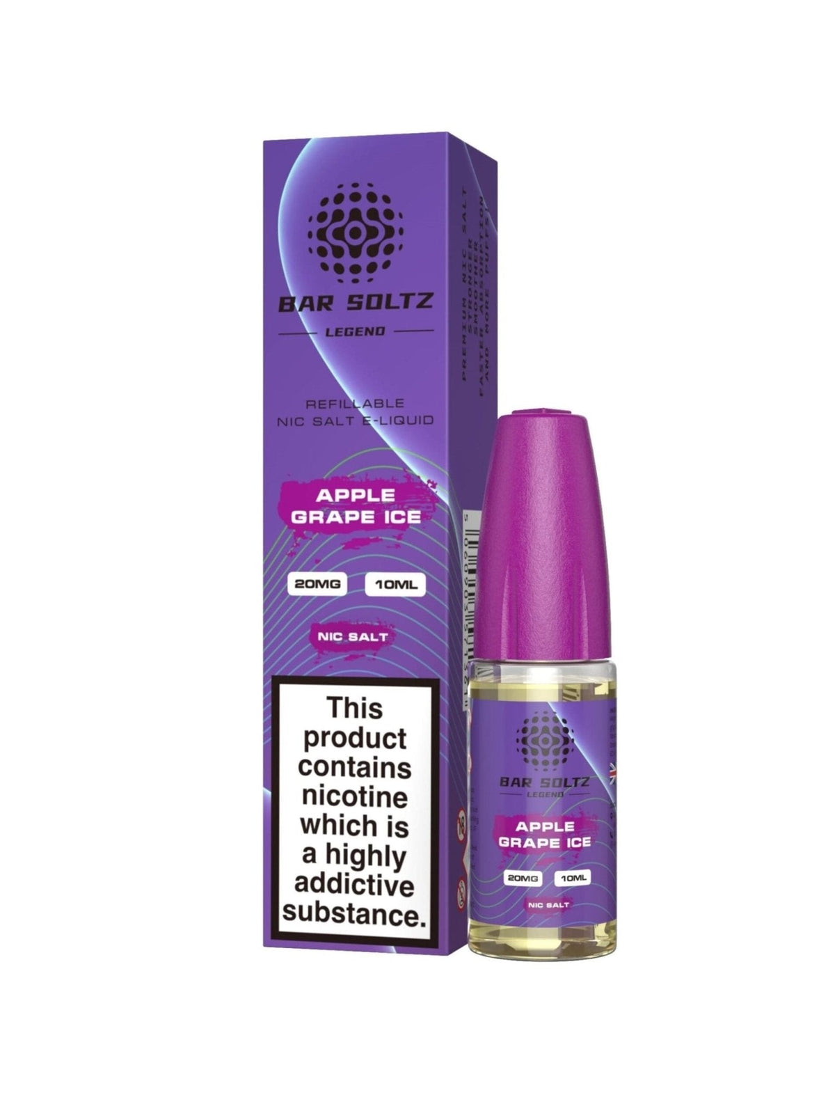 Buy Bar soltz 10ml Nic Salt Pack of 10 - Apple Grape