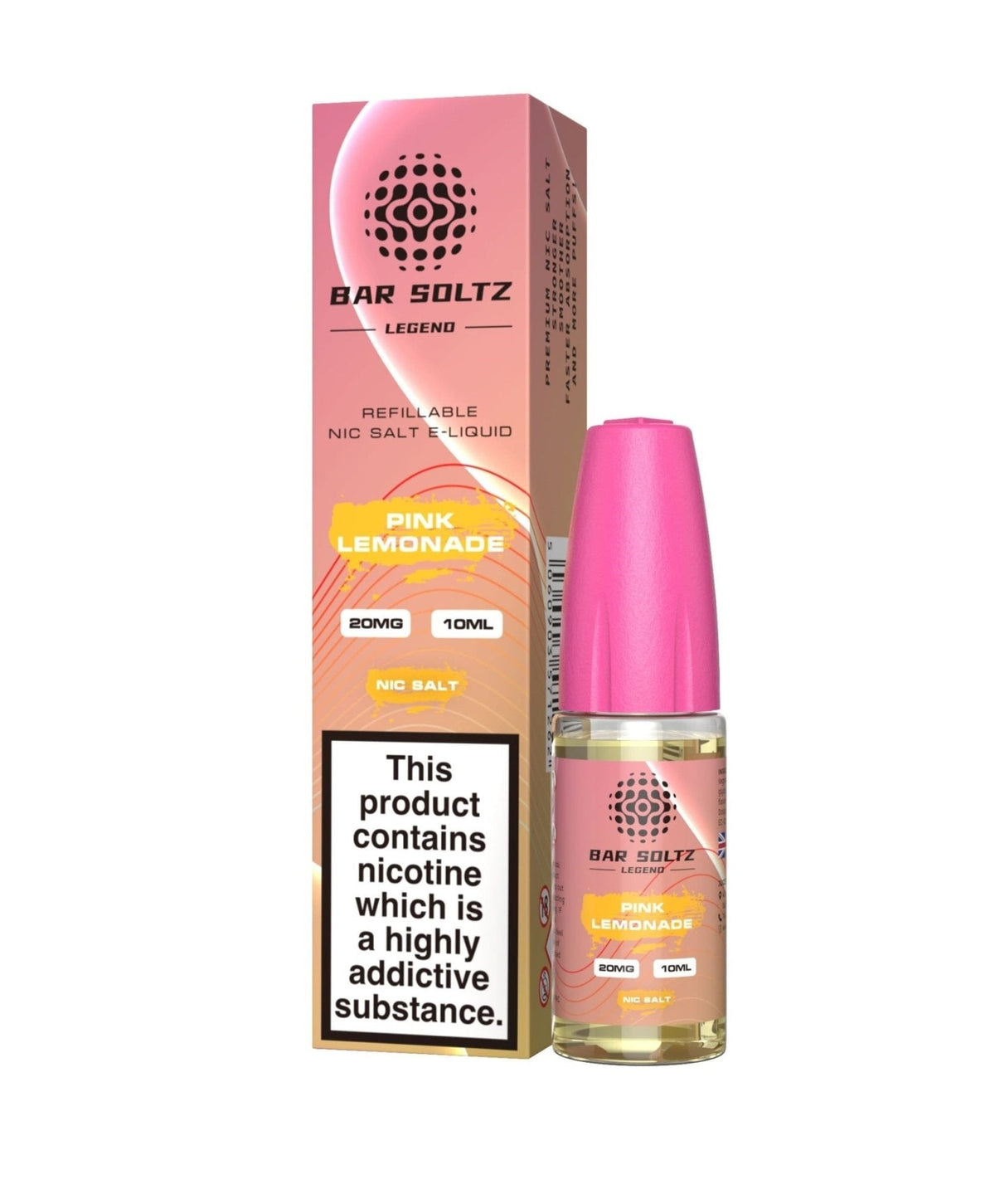 Buy Bar soltz 10ml Nic Salt Pack of 10 - Pink Lemonade
