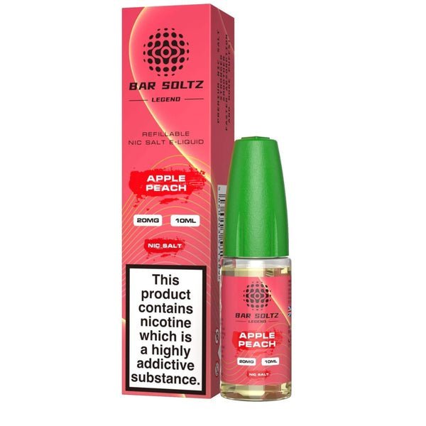 Buy Bar Soltz Legend Nic Salts 10ml E - liquids - Box of 10 - Apple Grape Ice
