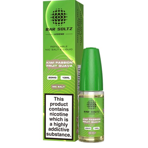 Buy Bar Soltz Legend Nic Salts 10ml E - liquids - Box of 10 - Strawberry Peach Plum Ice