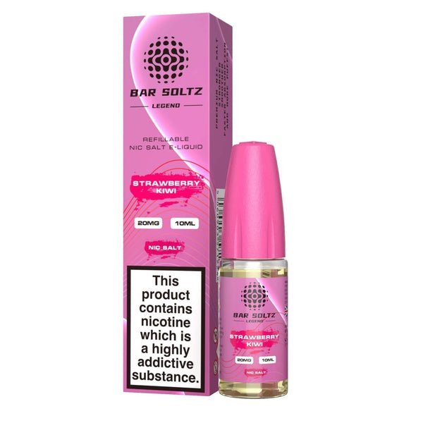 Buy Bar Soltz Legend Nic Salts 10ml E - liquids - Box of 10 - Strawberry Kiwi