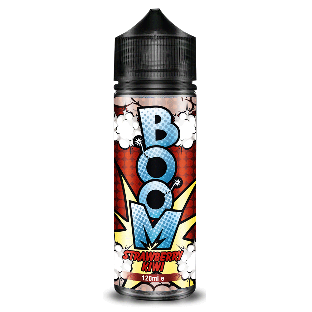 Buy Boom 100ml E - liquids Shortfill - Strawberry Kiwi