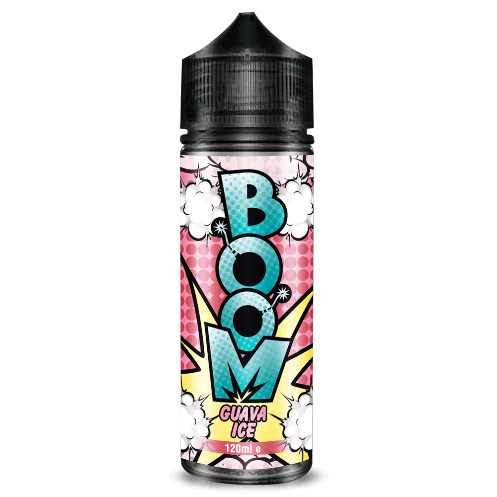 Buy Boom 100ml E - liquids Shortfill - Guava Ice